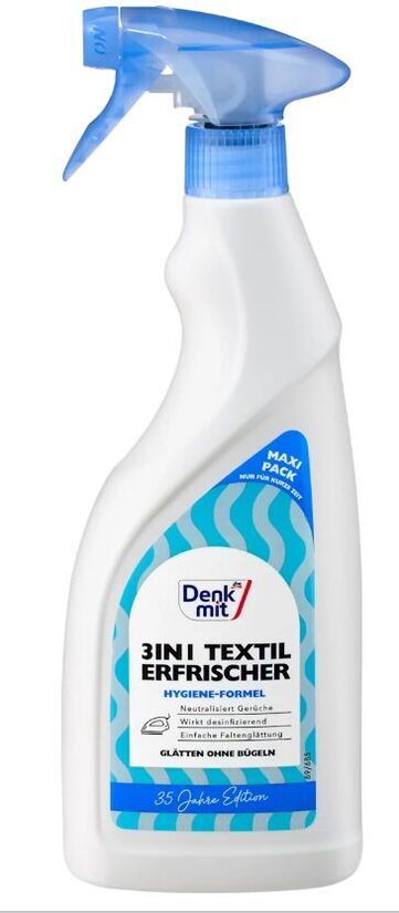 Denkmit higiēnas tekstila atsvaidzinātājs un krunku izlīdzinātājs 3in1 750 ml